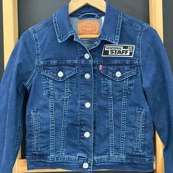 Levi’s SXSW Austin TX Music Festival Trucker Jacket 2016 Collab Size Small - Picture 5 of 14